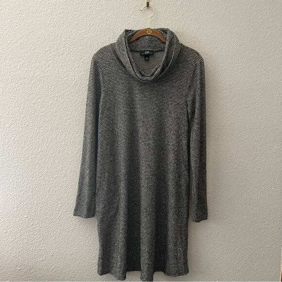 Charcoal Cowl Neck Sweater Dress Size Small by AGB - Picture 1 of 12